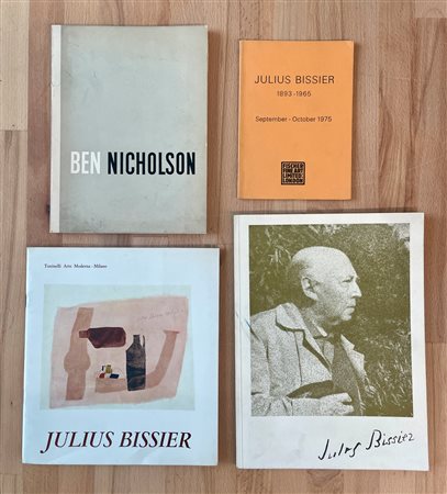 JULIUS BISSIER E BEN NICHOLSON - Lotto unico di 4 cataloghi