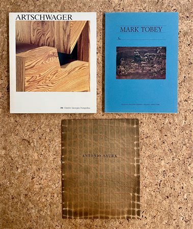 MARK TOBEY, RICHARD ARTSCHWAGER E ANTONIO SAURA - Lotto unico di 3 cataloghi