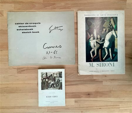 MARIO SIRONI E RENATO GUTTUSO - Lotto unico di 3 cataloghi