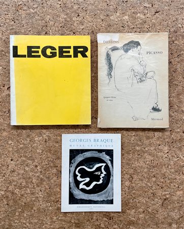 GEORGES BRAQUE, PABLO PICASSO E FERNAND LEGER - Lotto unico di 3 cataloghi