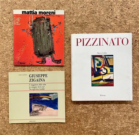 GIUSEPPE ZIGAINA, ARMANDO PIZZINATO E MATTIA MORENI - Lotto unico di 3 cataloghi