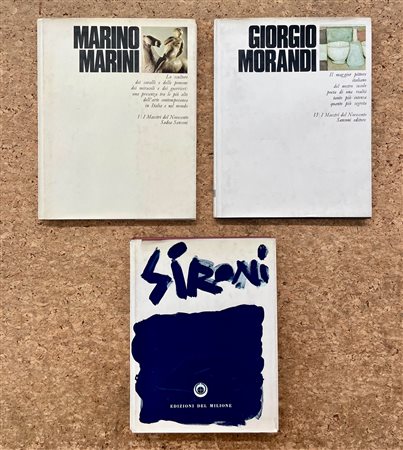 MARIO SIRONI, MARINO MARINI E GIORGIO MORANDI - Lotto unico di 3 cataloghi