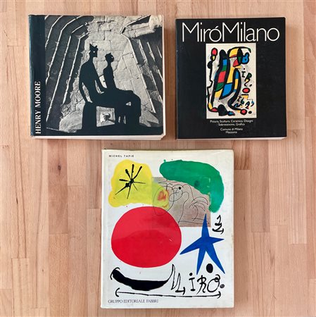 HENRY MOORE E JOAN MIRÓ - Lotto unico di 3 cataloghi