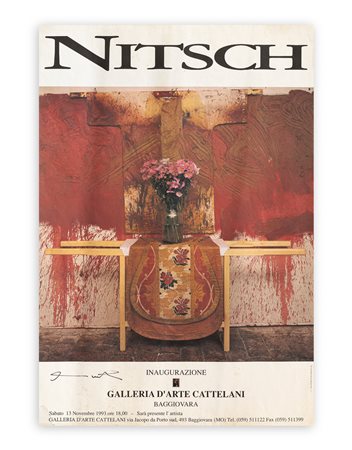 LOCANDINE AUTOGRAFATE (HERMANN NITSCH) - Hermann Nitsch, 1996