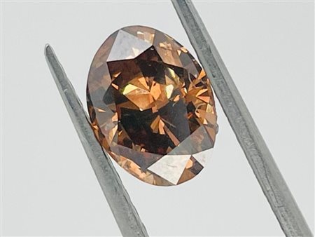 DIAMANTE 2,03 CT FANCY MARRONE ARANCIO INTENSO - SI2* - F21201-1