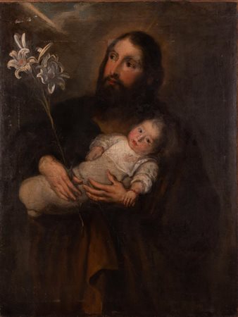 San Giuseppe con Bambino    Scuola spagnola del XVII