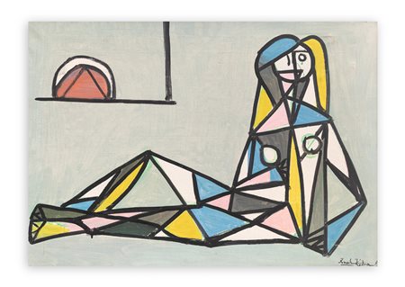 IBRAHIM KODRA (1918-2006) - Figura accanto alla finestra, 1950