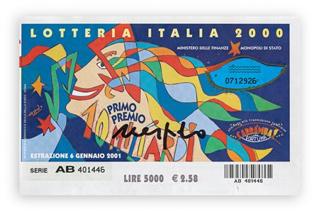 UGO NESPOLO (1941) - Lotteria Italia, 2000