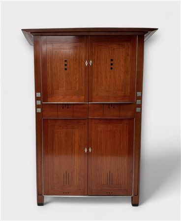 An Art Deco style Schuitema Decoforma high (sideboard) cupboard made of...