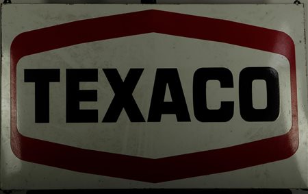 A very large vintage enamel advertising sign 'Taxaco'. 132 x 79 cm.