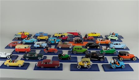 Hergé, 33x 'En voiture Tintin', in box.