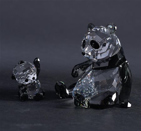 Swarovski, Panda mother with cub, year of publication 2015, design by Tord...