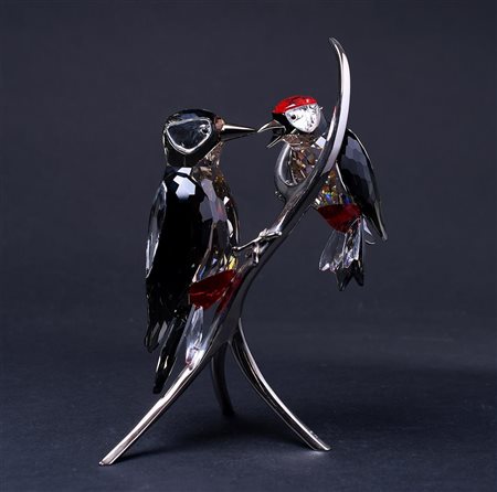 Swarovski, woodpeckers, Year of issue 2009,957562. Includes original box.H....