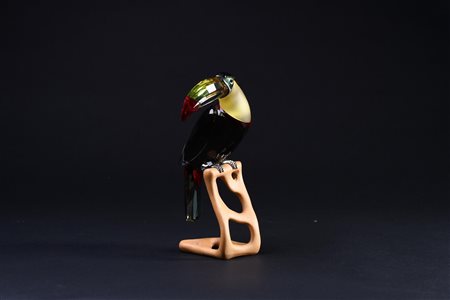 Swarovski, Toucan, Year of issue 2006, 850600. Includes original box.H. 19,4 cm.