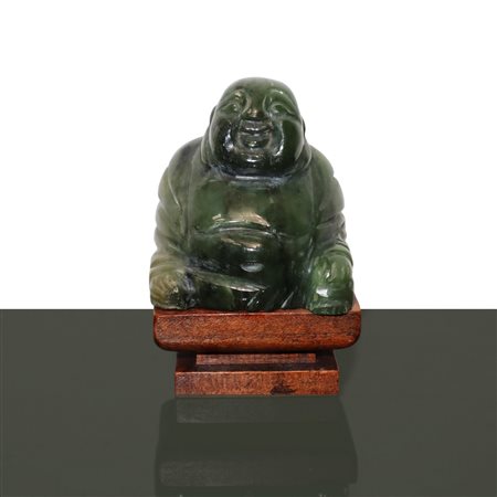 Piccolo buddha in giada spinacio