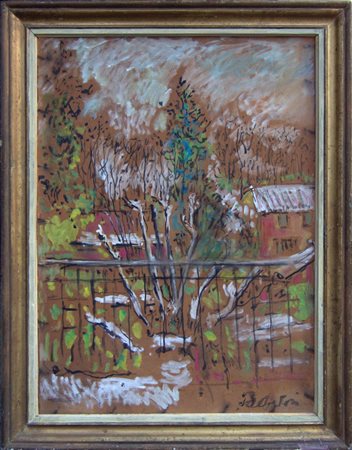 Filippo Albertoni (Reggio Emilia 1930 - Bologna 2011). Nevicata a Bologna.