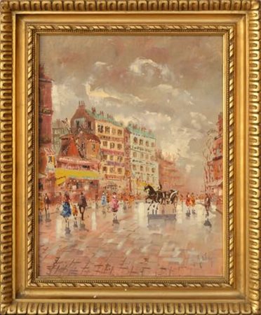 Antonio De Vity. (Napoli, 1901 - Napoli, 1993). Boulevard de Clichy.