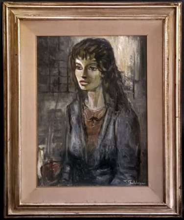 Tommaso Barbalonga (1913 - ?). Ragazza di Praga N. 2, 1969.