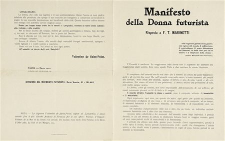 Marinetti Filippo Tommaso, L’immaginazione senza fili e le parole in libertà....