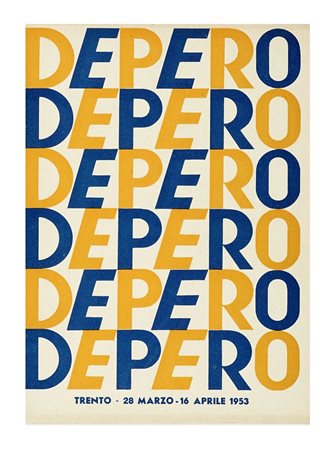 Depero Fortunato, 94a mostra Depero. Trento 28 marzo-16 aprile 1953. Trento:...