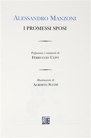 Manzoni Alessandro, I Promessi Sposi [...]. Illustrazioni di Alberto Sughi....