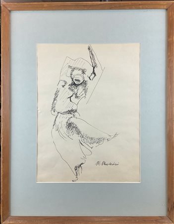 Marcello Mascherini "Danzatrice/ Baccante" 1970 circa
inchiostro su carta
cm 46,