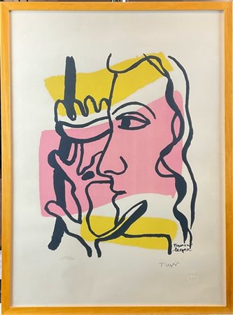 Fernand Leger (After)
"Profil à la fleur"
litografia a colori
cm 64x46,5
firma