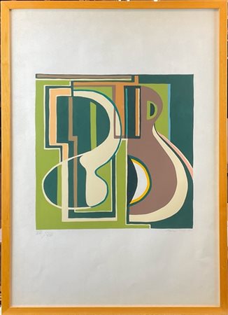 Mario Radice "Senza titolo" 
serigrafia a colori
cm 69x48
firmata e numerata XVI