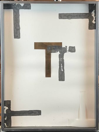 Francesco La Fosca "Senza titolo" 1991
tecnica mista e collage su carta
cm 67x47