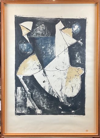 Marino Marini "Lo spazio" 1965
litografia a colori
cm 85x61
firmata e numerata 5