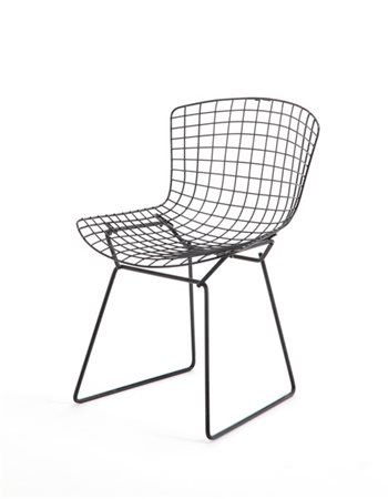 Harry Bertoia Sedia modello "side chair". Produzione Knoll, USA, anni '70. Strut