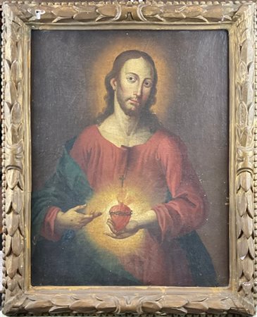 Ignoto

Antico dipinto raffigurante "Sacro Cuore di Gesù"
olio su tela (cm 56x4