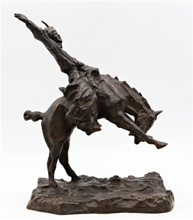 Da Paolo Troubetzkoy

"Cowboy" 1933
scultura in bronzo (cm 38x28x22) 
firmata e