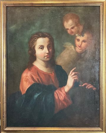 Scuola lombarda del secolo XVIII

"Cristo Salvator Mundi"
olio su tela (cm 81x6