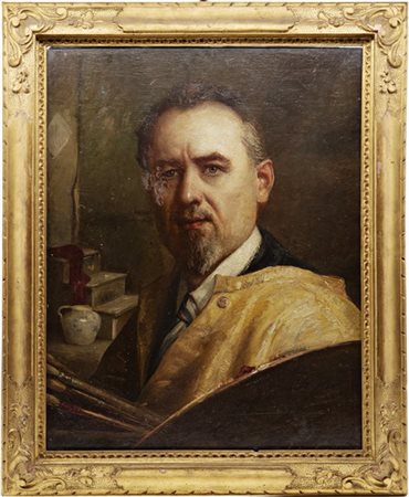 Pietro Servalli "Autoritratto" 1935
olio su compensato (cm 59x46)
firmato e data