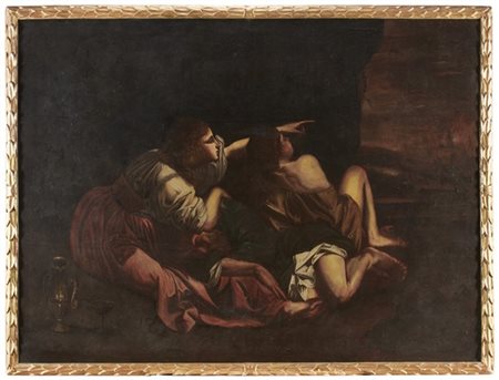 Da Orazio Gentileschi, scuola della seconda metà del secolo XVII

"Lot e le fig