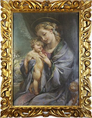 Ignoto di inizio secolo XX

"Madonna con Bambino" 
olio su tela (cm 68x49)
al r