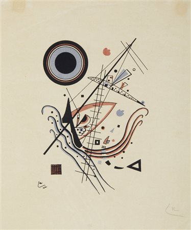 KANDINSKY WASSILY (1866 - 1944) - LITHOGRAPHIE BLAU, 1922.