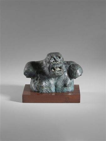 LIGABUE ANTONIO  (1899 - 1965) - BUSTO DI GORILLA, 1956.