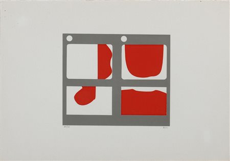 BURRI ALBERTO (1915 - 1995) - LETTERE TAVOLA E, 1969.