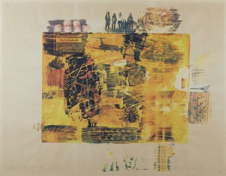 RAUSCHENBERG ROBERT (1925 - 2008) - YELLOW BODY, 1971.