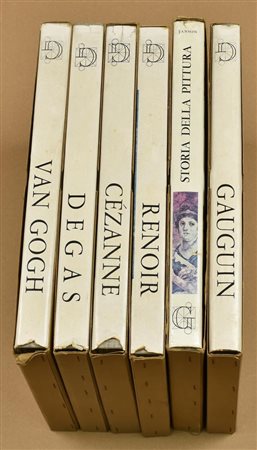 LOTTO DI 6 LIBRI: -Renoir -Cezanne -Gauguin -Van Gogh -Degas -Storia della...