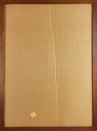 CORNICE in legno con vetro, luce cm 69x50, cm tot 74x54 difetti