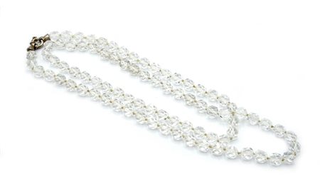 COLLANA CON SFERE TIPO CRISTALLO lunghezza cm 47