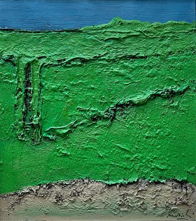 Carlo Mattioli “Paesaggio verde” 1978