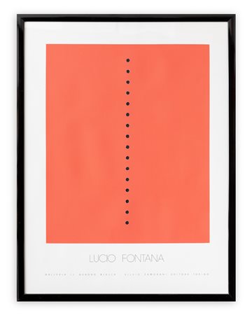 LUCIO FONTANA - Senza Titolo (Lucio Fontana Galleria il Quadro)