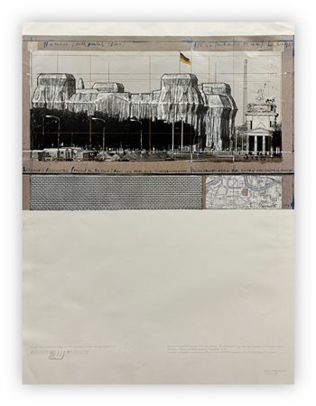 CHRISTO - Wrapped Reichstag (project for Berlin)