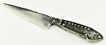 COLTELLO DA CARNE coltelli da carne a lama liscia con manico lavorato in...