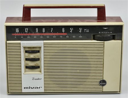 RADIO TRANSISTOR Mivar, mod Trader Milano, 1960 lievi difetti