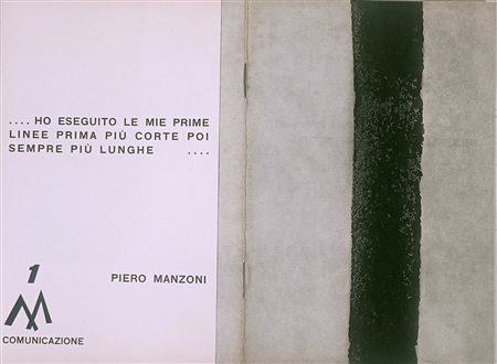 MANZONI PIERO Soncino (Cr) 1933 Libretto 1962 Libro 20,00x13,00 Piero Manzoni...